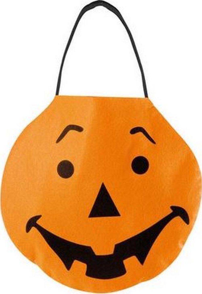 WIDMANN - Halloween zak pompoen - Accessoires > Tassen > Handtassen